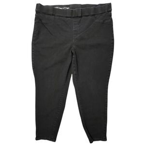 Talbots Pants 24W Black Pull On Flawless Jeggings Comfort Stretch Ankle Trouser